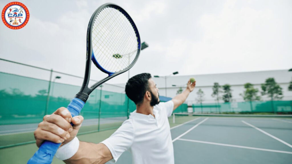 Four types of serves in tennis